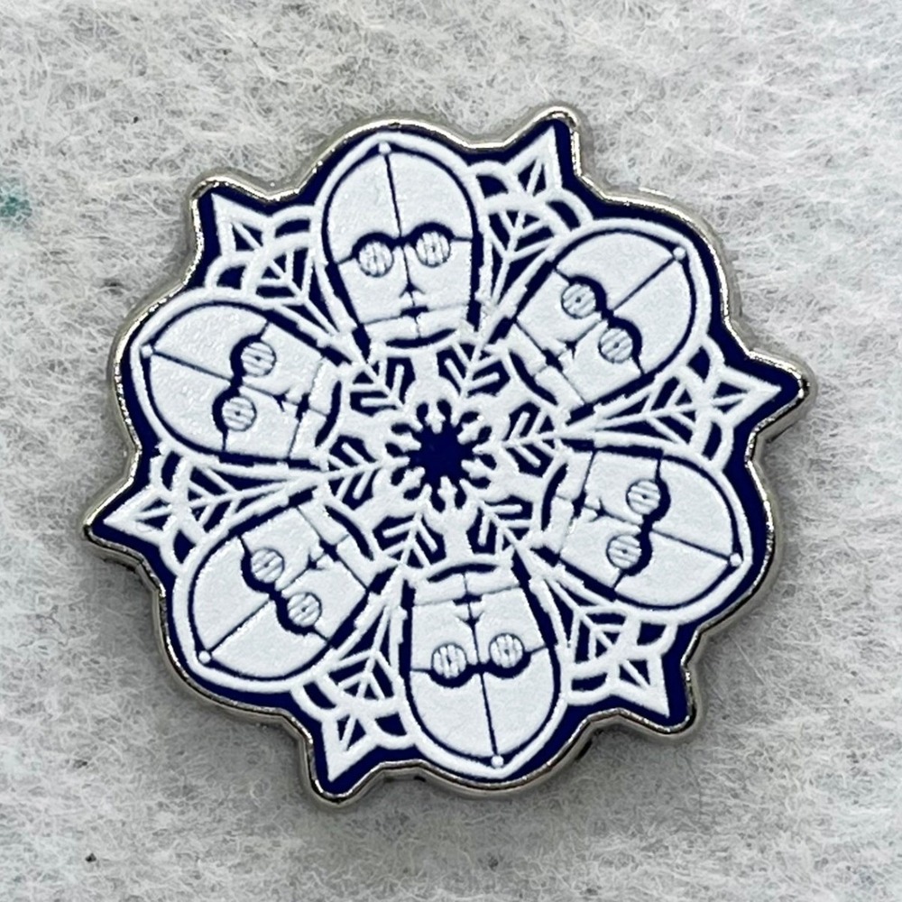 🔮 5/$25 Disney Star Wars C-3PO Snowflake Pin